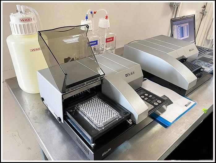Used Bio-Tek ELx800 Microplate Reader & Elx50 Washer COMBO w WARRANTY
