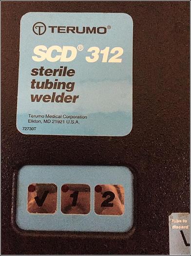 Used Terumo SCD 312 Tube Welder Fuser w WARRANTY