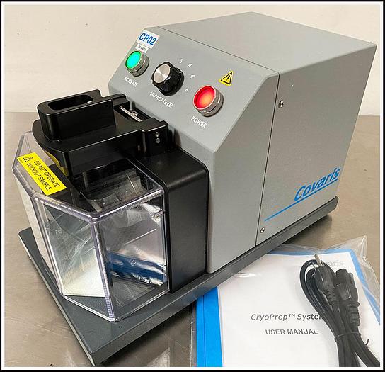 Used Covaris CryoPREP CP02 Cryogenic Dry Pulverization w WARRANTY