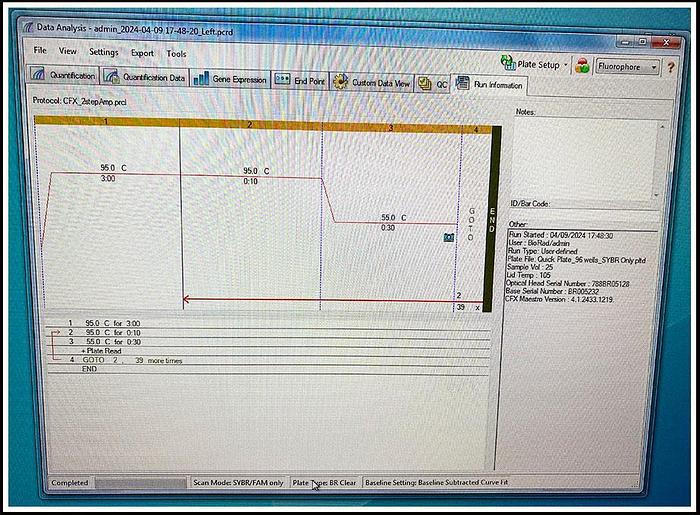 Used Bio-Rad Real Time PCR Thermal Cycler CFX Connect COMPLETE w WARRANTY