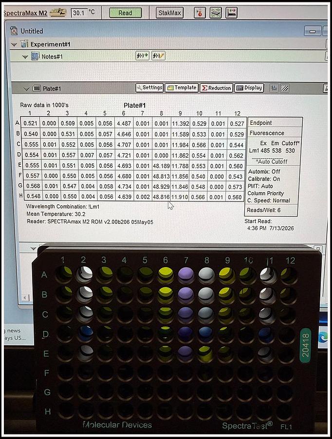 Used Molecular Devices SpectraMax M2 Multimode Microplate Reader w WARRANTY