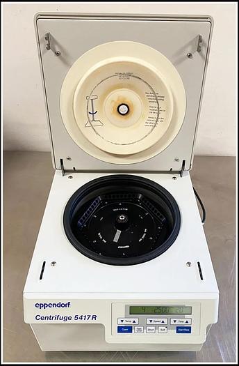 Used Eppendorf Centrifuge 5417R w F45-48-PCR Tube Rotor & WARRANTY