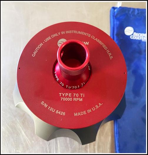 Used Beckman 70Ti Ultracentrifuge Rotor 70 TI w WARRANTY