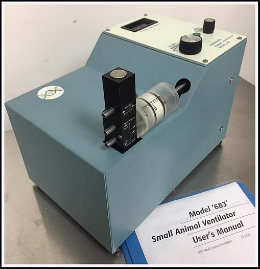 Used Harvard Apparatus 683 30cc Animal Ventilator w WARRANTY