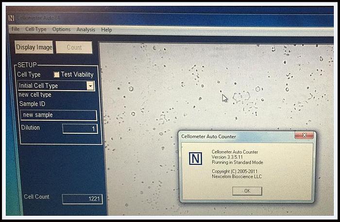 Used Nexcelom Auto T4 Cell Viability Counter w WARRANTY