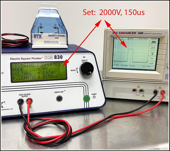 Used BTX Cell Porator Electroporation System ECM  830 w WARRANTY