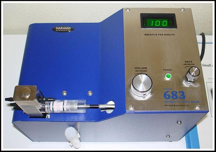 Used Harvard Apparatus 683 Small Animal Ventilator w WARRANTY