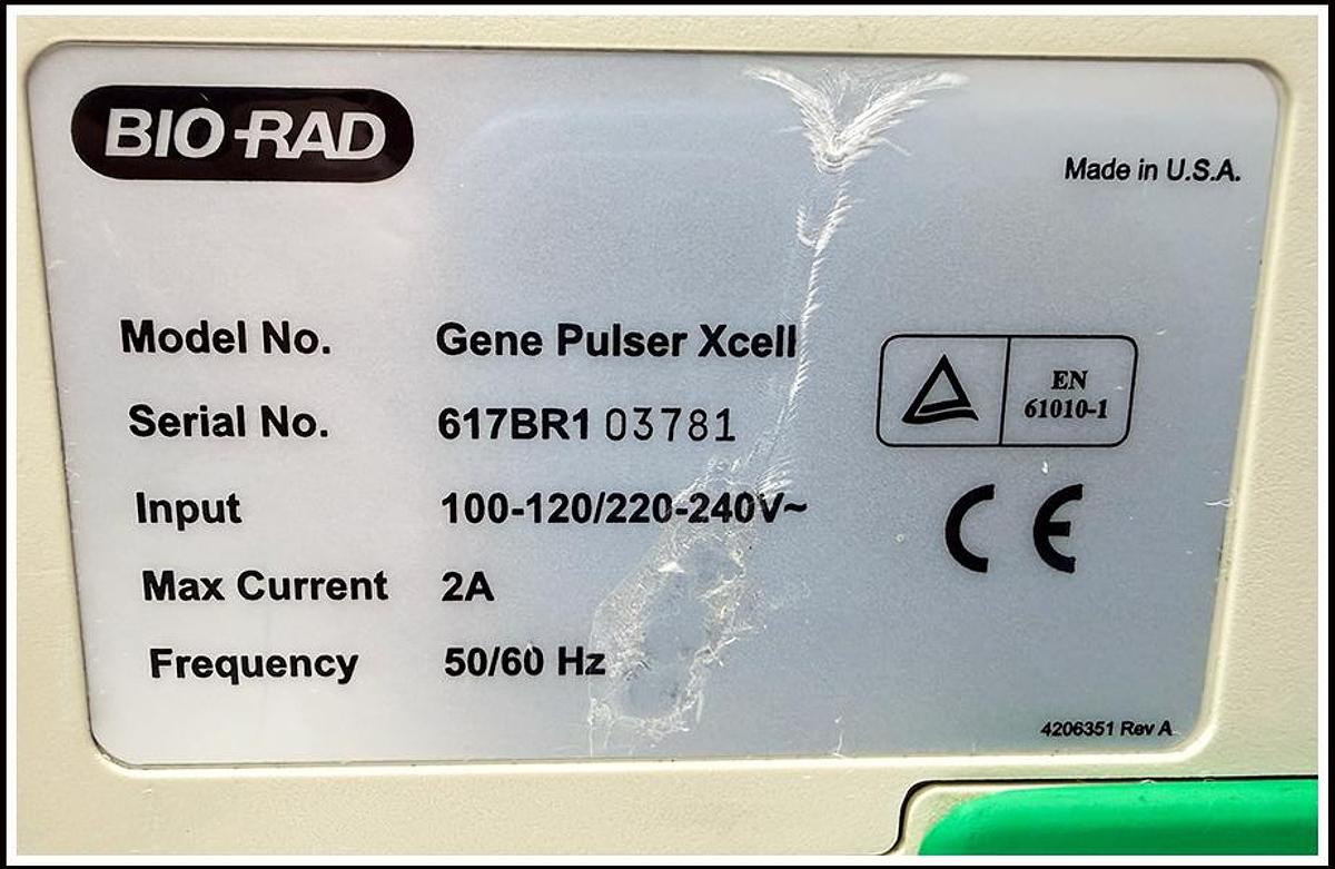 Used Bio-Rad XCell Gene Pulser Electroporation System w WARRANTY