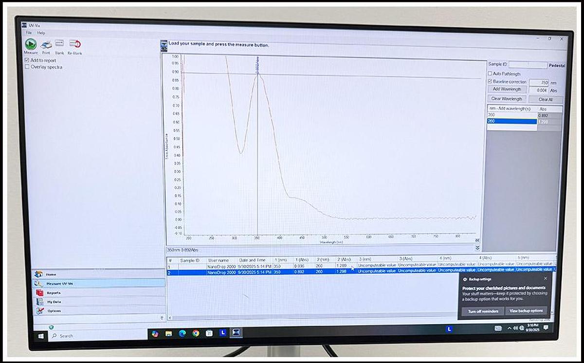 Used NanoDrop 2000 Spectrophotometer COMPLETE w WARRANTY