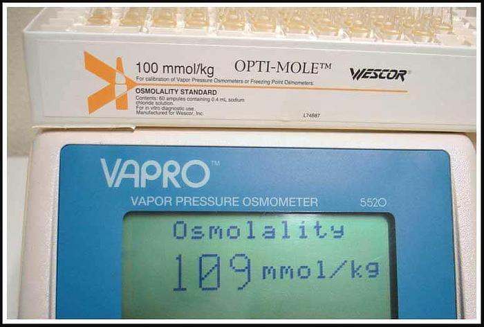 Used Wescor Vapor Pressure Osmometer Vapro 5520 w WARRANTY
