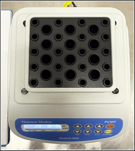 Used Grant Bio  PCMT Thermoshaker 0.2ml & 1.5ml Tubes Thermal Block w WARRANTY