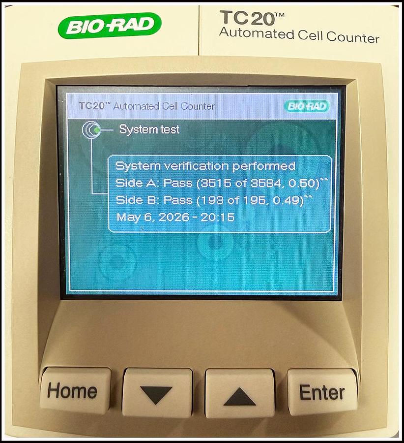 Used BioRad TC20 Automated Cell Counter w WARRANTY