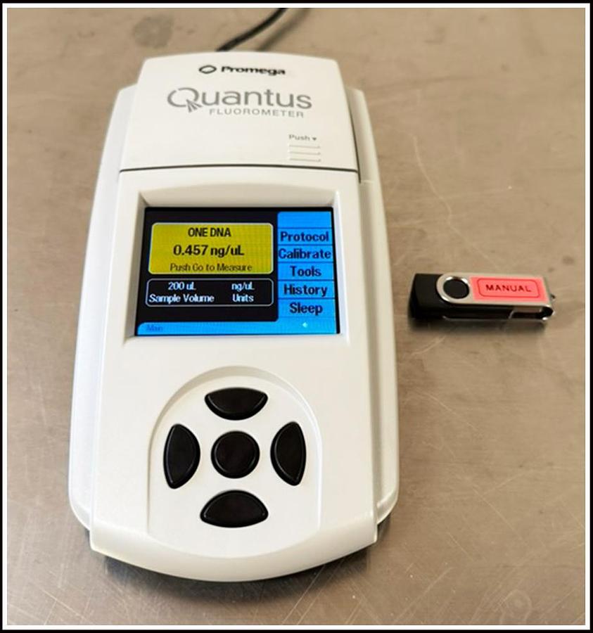 Used Promega Quantus Tube Fluorometer w WARRANTY