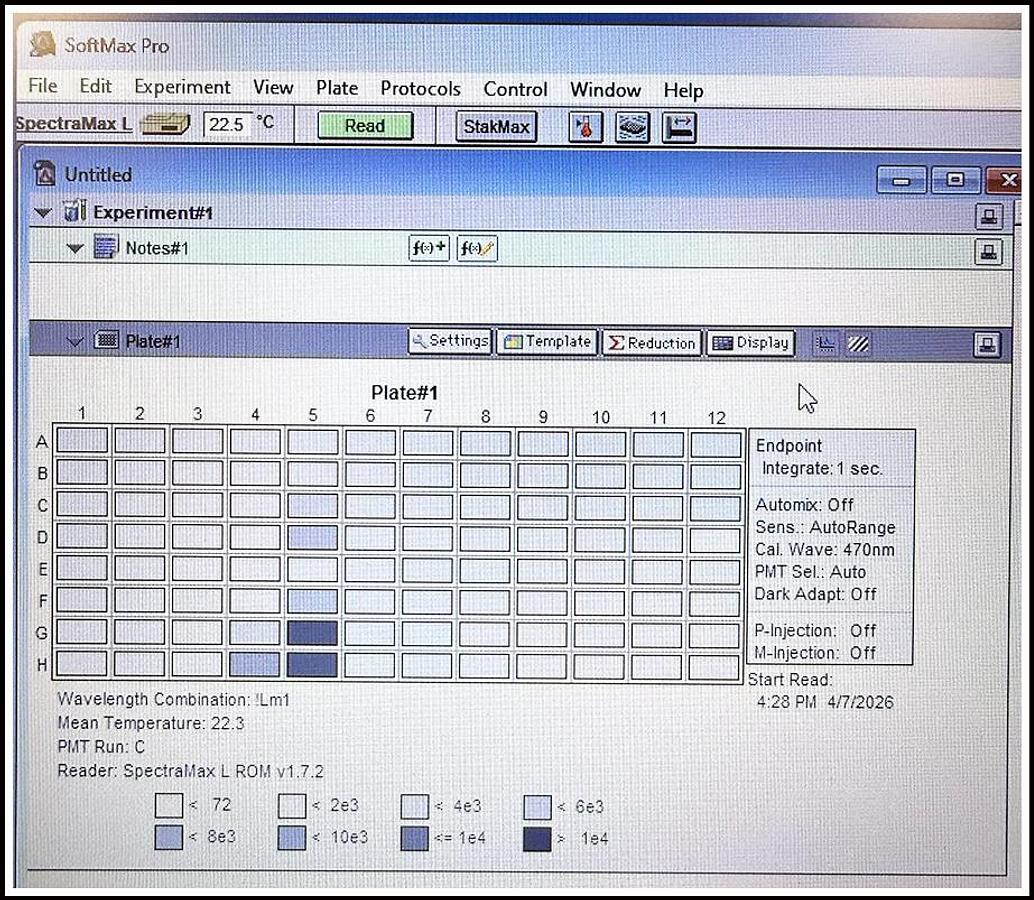 Used Spectramax L Microplate Luminometer Luminescence Reader w WARRANTY