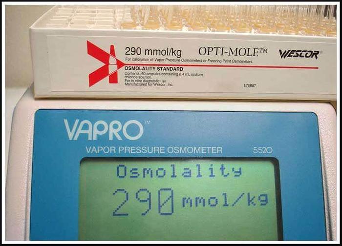 Used Wescor Vapor Pressure Osmometer Vapro 5520 w WARRANTY