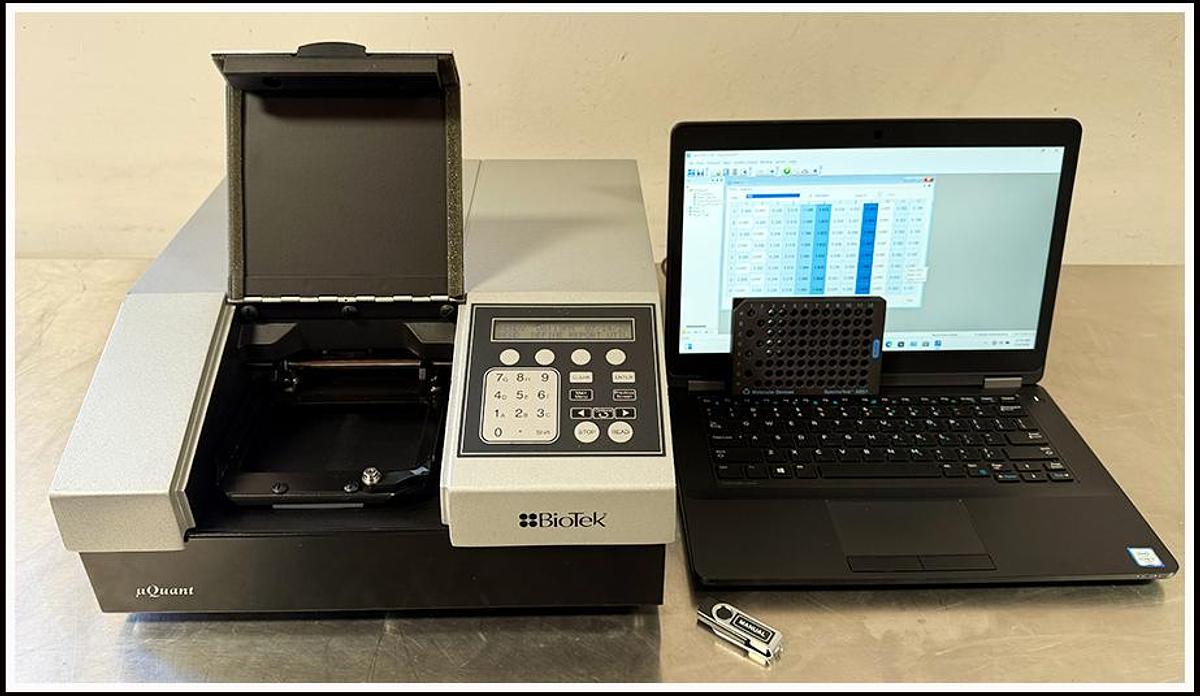 Used Bio-Tek uQuant Microplate Reader Complete w WARRANTY
