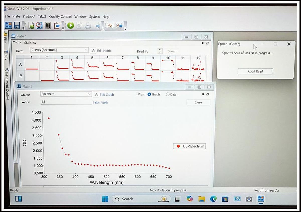 Used Bio-Tek Epoch Microplate Reader Spectrophotometer w WARRANTY