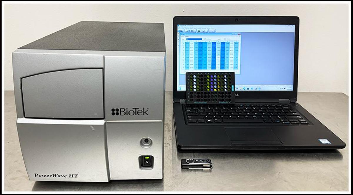Used PowerWave HT Scanning Microplate Reader Spectrophotometer COMPLETE WARRANTY