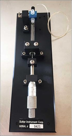 Used Sutter Manual Microinjector Syringe Driver w WARRANTY