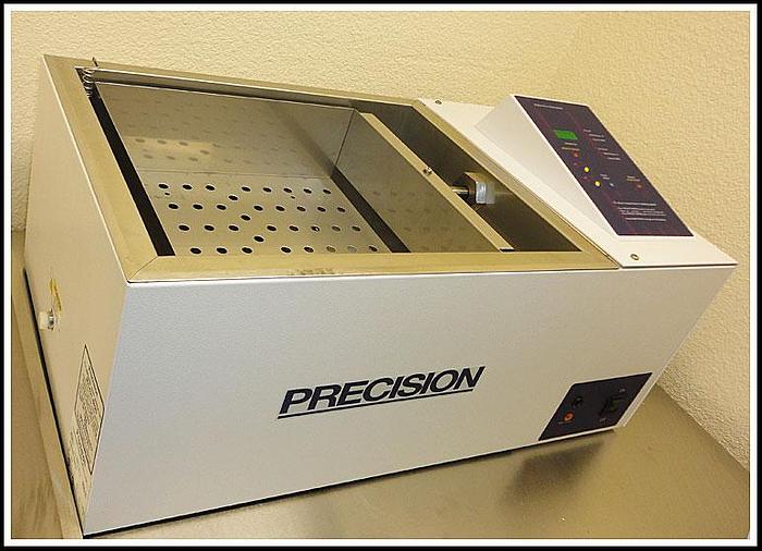 Used Precision Shallow Form Reciprocal Shaking Heating Water Bath w WARRANTY