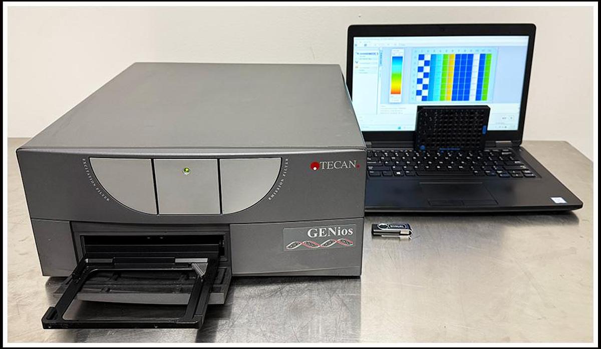 Used Tecan Genios Plus Multimode Microplate Reader Ab & FI & Lum w WARRANTY