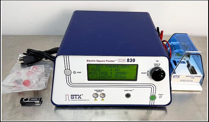 Used BTX Cell Porator Electroporation System ECM  830 w WARRANTY