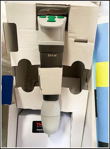 Used NEW Thermo 46200700 Finnpipette Novus Electronic 0.5-5ml Single Channel w WARRANTY