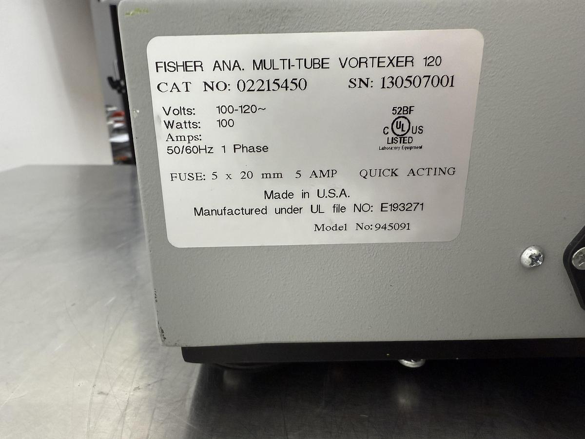 Used Fisher Scientific Multi-Tube Multitube Vortexer w WARRANTY