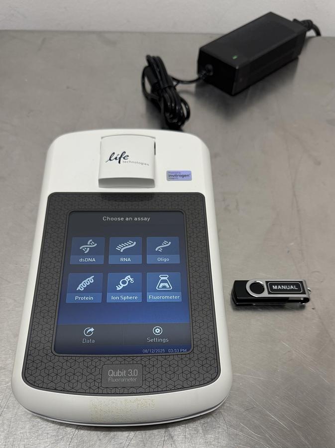 Used Invitrogen Life Technologies Qubit 3.0 Fluorometer w WARRANTY