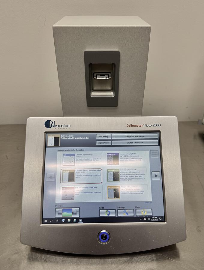 Used Nexcelom Cellometer Auto 2000 Cell Counter w WARRANTY