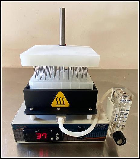 Used Microplate Evaporator ZipVap 96 Glas-Col # 109A 11-80965 w WARRANTY