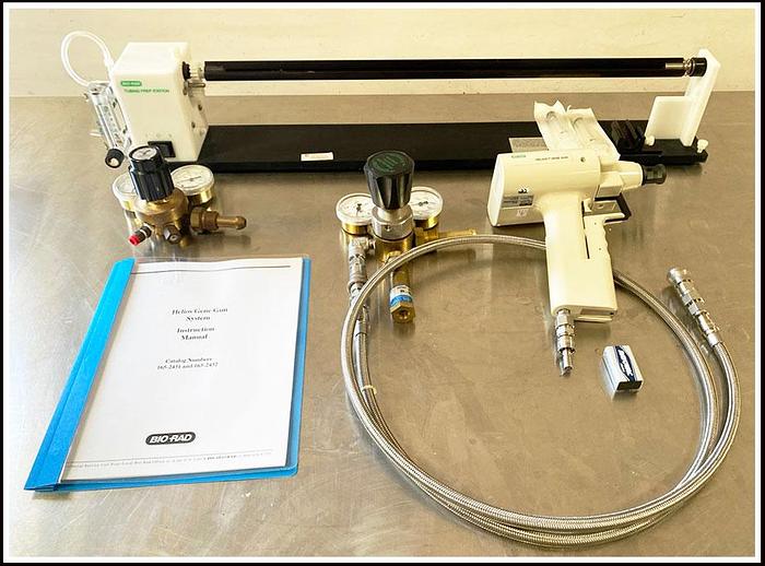 Used Bio-Rad Gene Gun Cat# 1652431 with Tubing Prep Station & WARRANTY