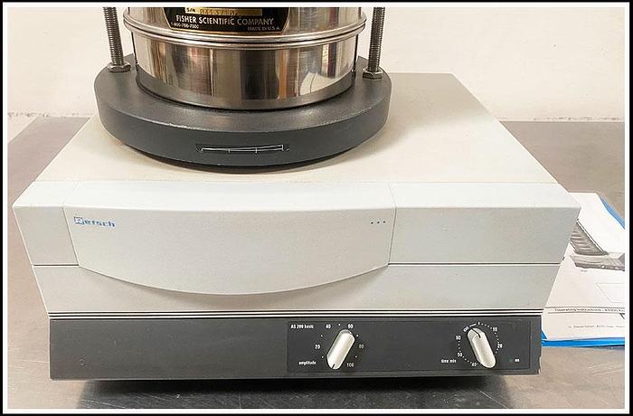 Used Retsch AS200 Basic Analog Sieve Shaker w 3 Sieves w WARRANTY