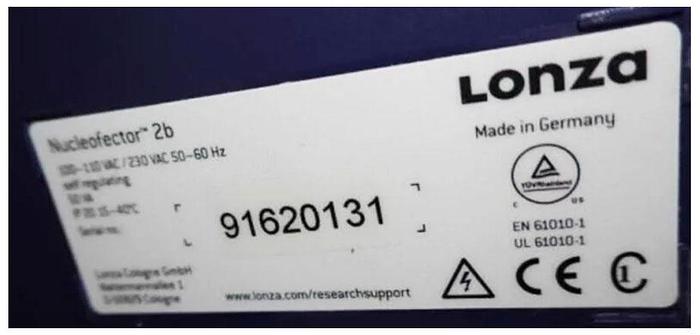 Used Amaxa Nucleofector 2b Electroporator w WARRANTY