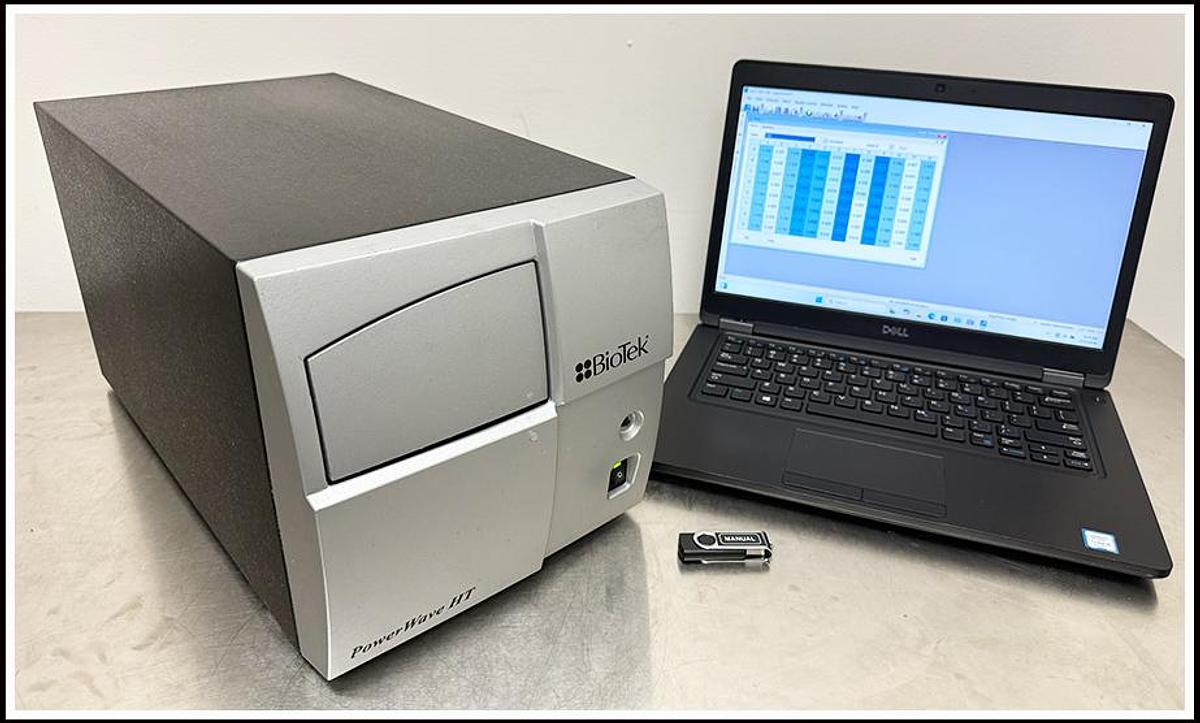 Used PowerWave HT Scanning Microplate Reader Spectrophotometer COMPLETE WARRANTY