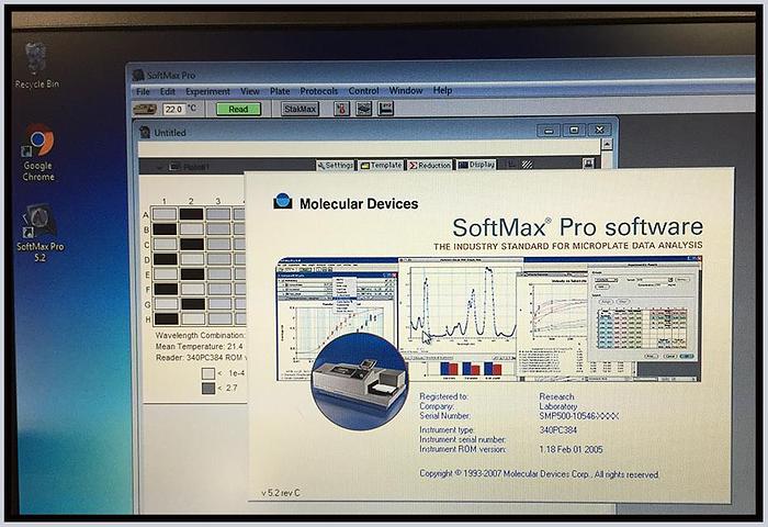 Used Molecular Devices SpectraMax 340 PC 96 & 384 Microplate Reader w WARRANTY