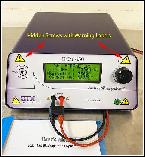 Used BTX Cell Porator Electroporation ECM 630 System w WARRANTY