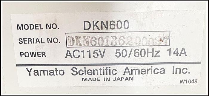 Used Yamato DKN600 Programmable Mechanical Convection Oven 5.3cf WARRANTY