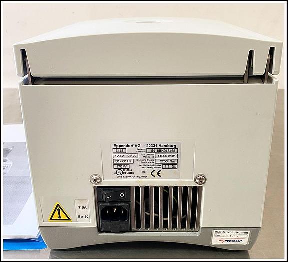 Used Eppendorf 5418 Microcentrifuge Centrifuge w WARRANTY