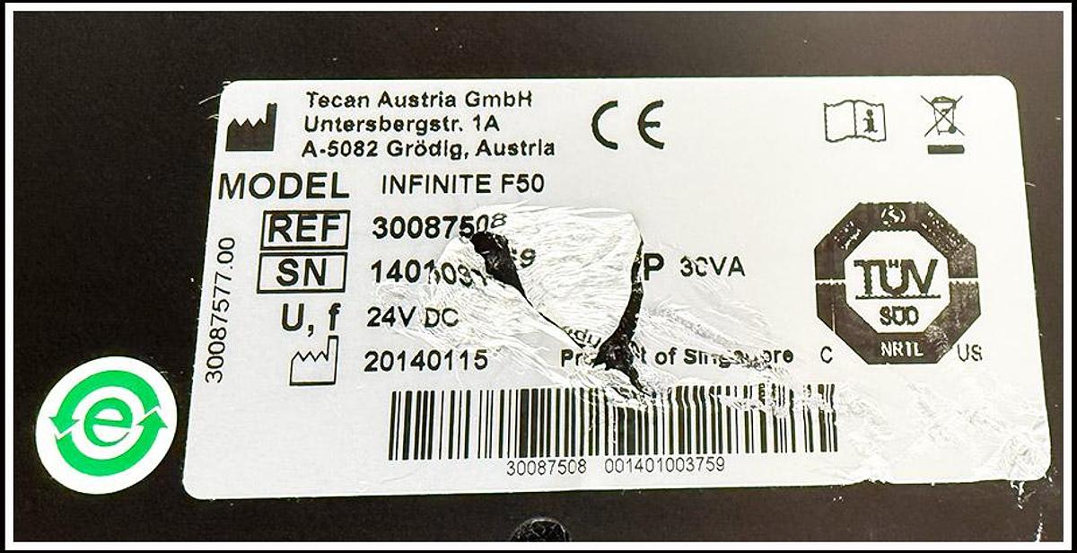 Used Tecan Infinite F50 Microplate Reader COMPLETE w WARRANTY