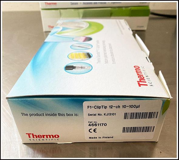 NEW Thermo 4661170 F1-ClipTip 10-100UL 12Ch Multichannel Pipette w WARRANTY