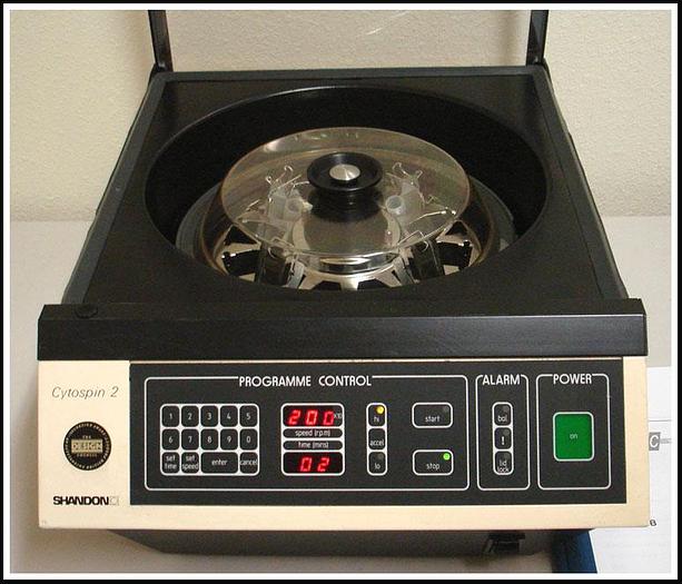 Used Shandon Cytospin II w Rotor & 4 Cytoclips w WARRANTY