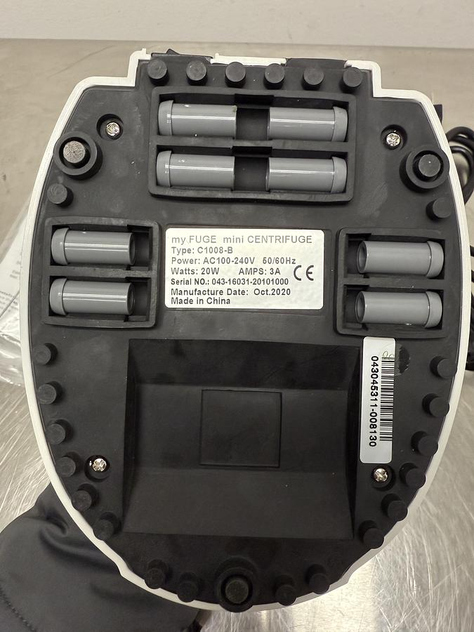 Used Benchmark Myfuge Mini Centrifuge Microfuge w Tube and PCR Rotor & WARRANTY