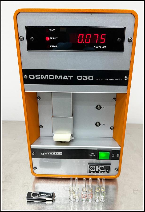 Used GONOTEC ELITECH Cryoscopic Osmometer OSMOMAT 030 w WARRANTY