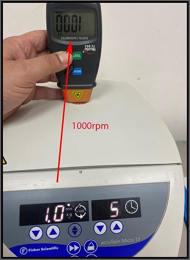 Used Fisher MicroCentrifuge Accuspin Micro 17 w WARRANTY