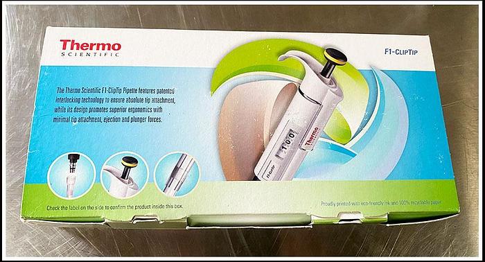 NEW Thermo 4661120 F1-ClipTip 5-50uL 8Ch Multichannel Pipette w WARRANTY