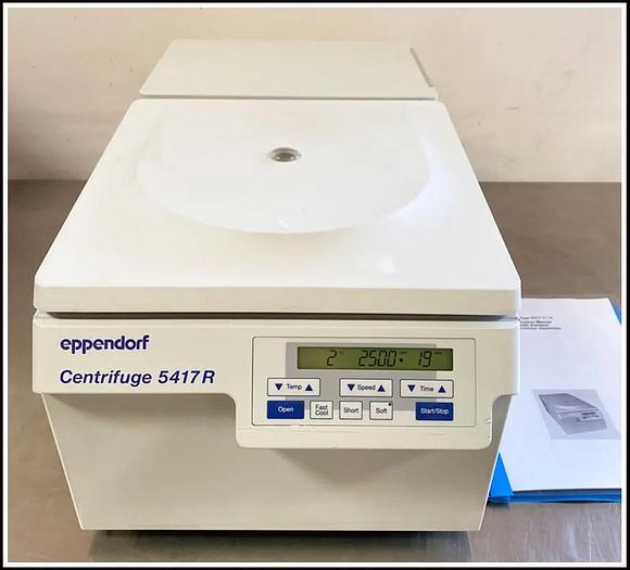 Used Eppendorf Centrifuge 5417R w F45-48-PCR Tube Rotor & WARRANTY