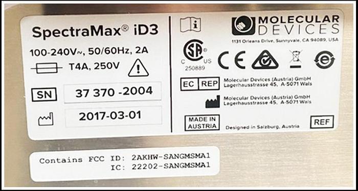 Used Molecular Devices SpectraMax iD3 Multimode Microplate Reader w WARRANTY