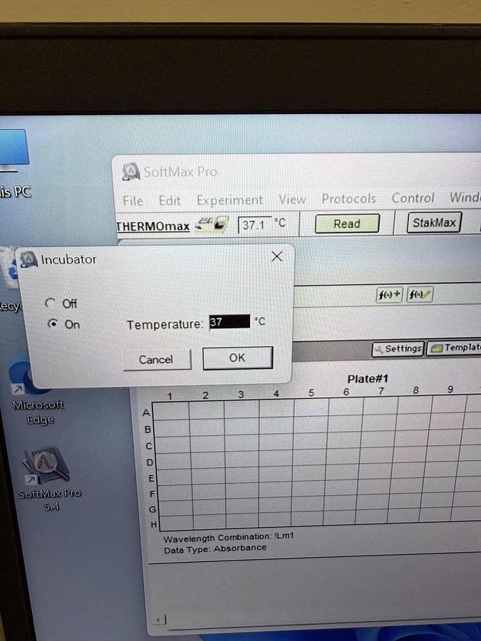 Used Molecular Devices ThermoMax Microplate Reader COMPLETE w WARRANTY