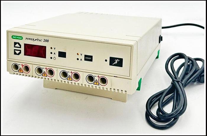 Used * Bio-Rad Electrophoresis Power Supply PowerPac 200 w WARRANTY